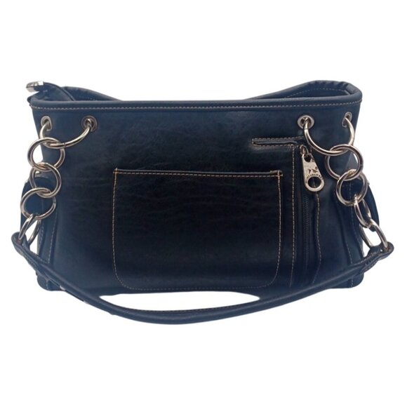 Montana West Black Western Bling Black Crystal Concho Conceal Carry Gun Handbag - Picture 11 of 16